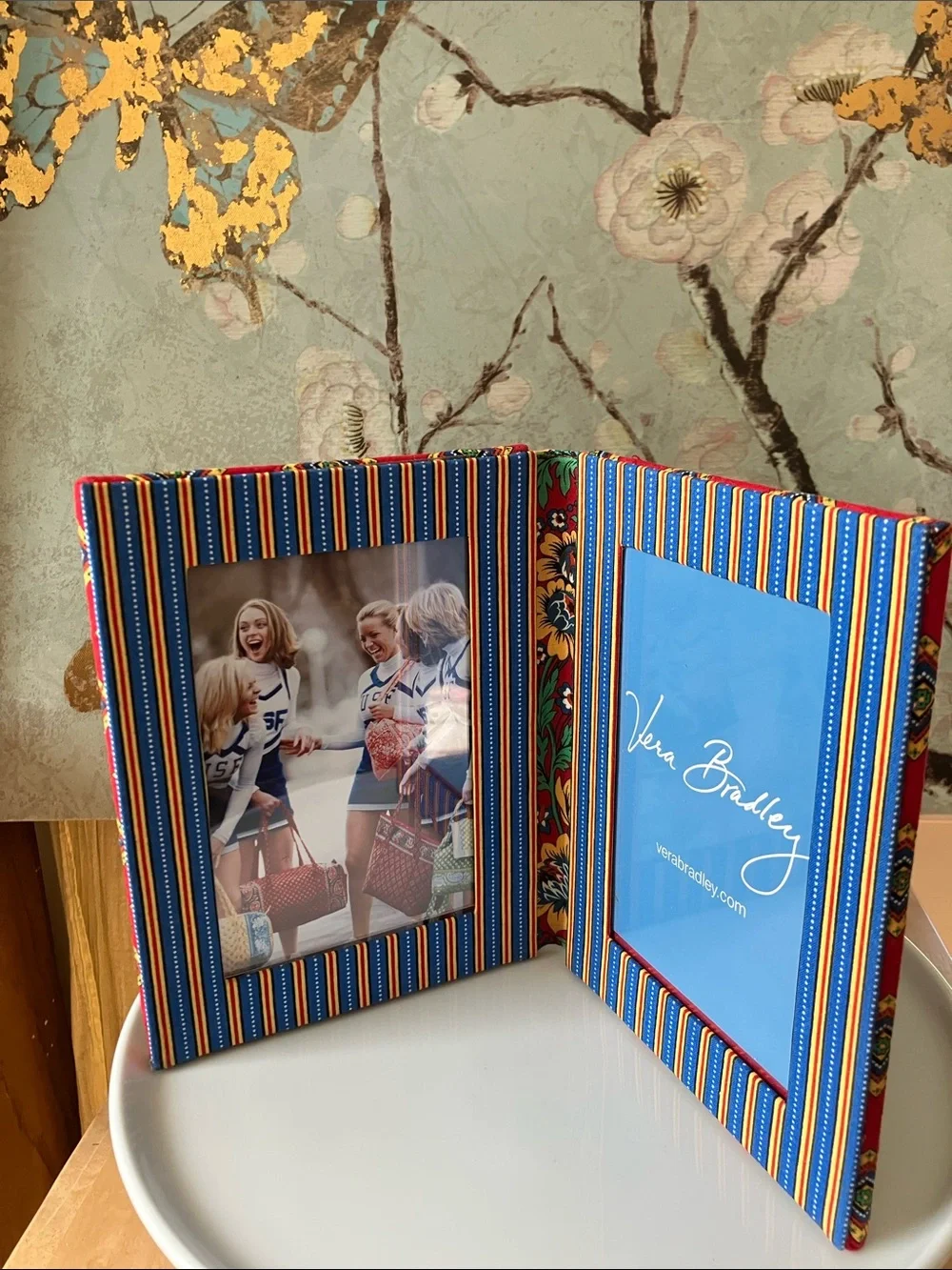 NWOT Vera Bradley Matching Set: Quilted Mini Tote and Double Picture Frame 4